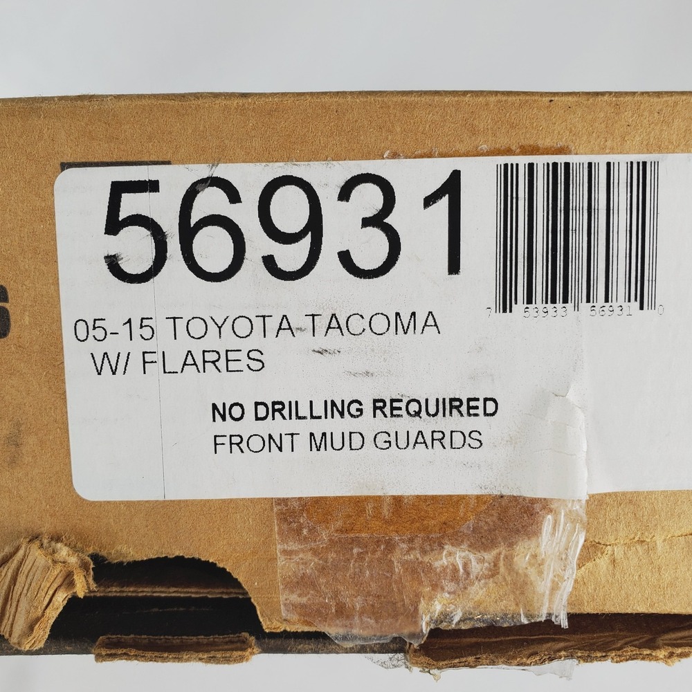 HUSKY - 56931 FRONT - Mud Guards 05-15 Toyota Tacoma W/OE Fender Flares OPEN BOX - Picture 7 of 7